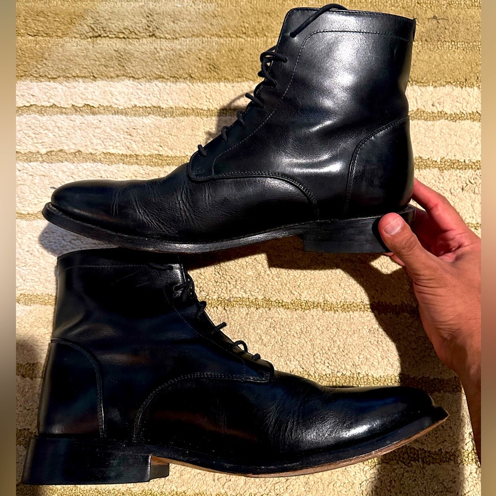 Nisolo Luciano Goodyear Welt Size 9.5 Black Leather Boot